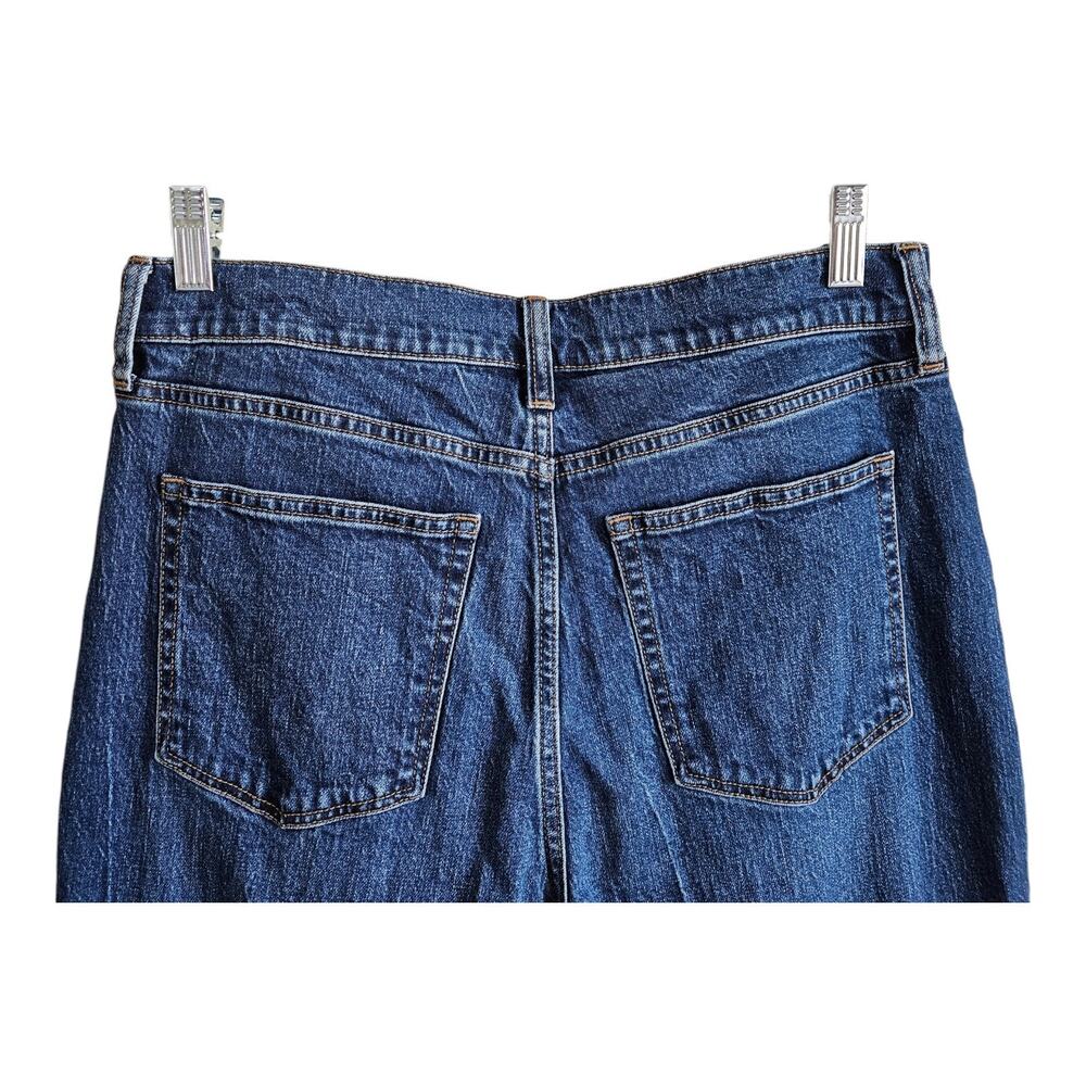 J CREW Women's 29 All Day Jeans Medium Blue Straight Wide Leg 99% Cotton 29 x 29 - Picture 6 of 8